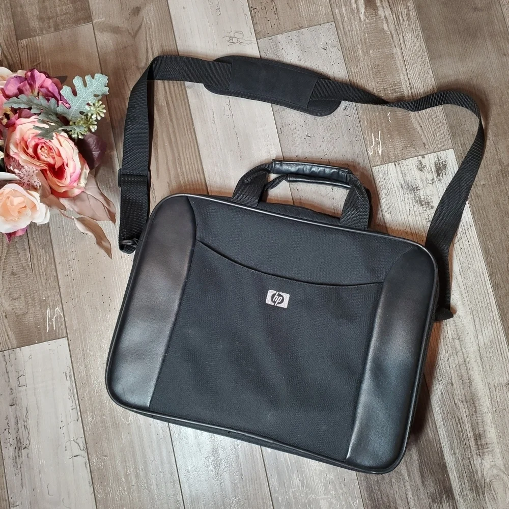 HP Laptop Bag Computer Case with Carry Strap Travel Office Business School Black